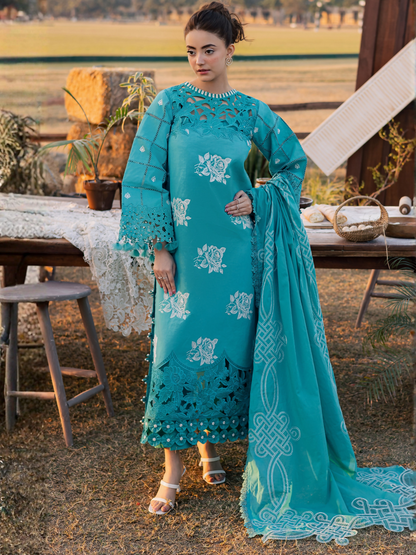 Parishay Summer Queen Vol 2 Lawn Embroidered Unstitched 3-Piece Suit-SQU-15