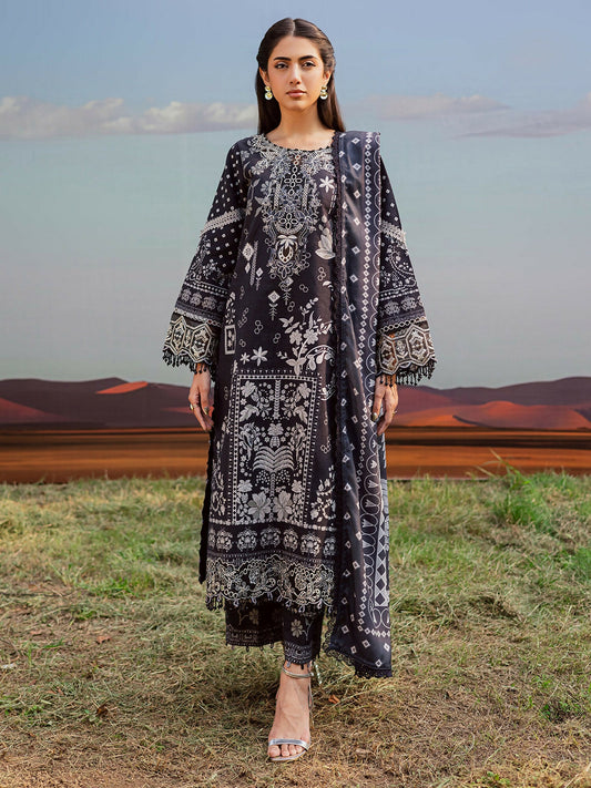 Parishay Rang e Sarma Khaddar Embroidered Unstitched 3-Piece Suit-SAR-07