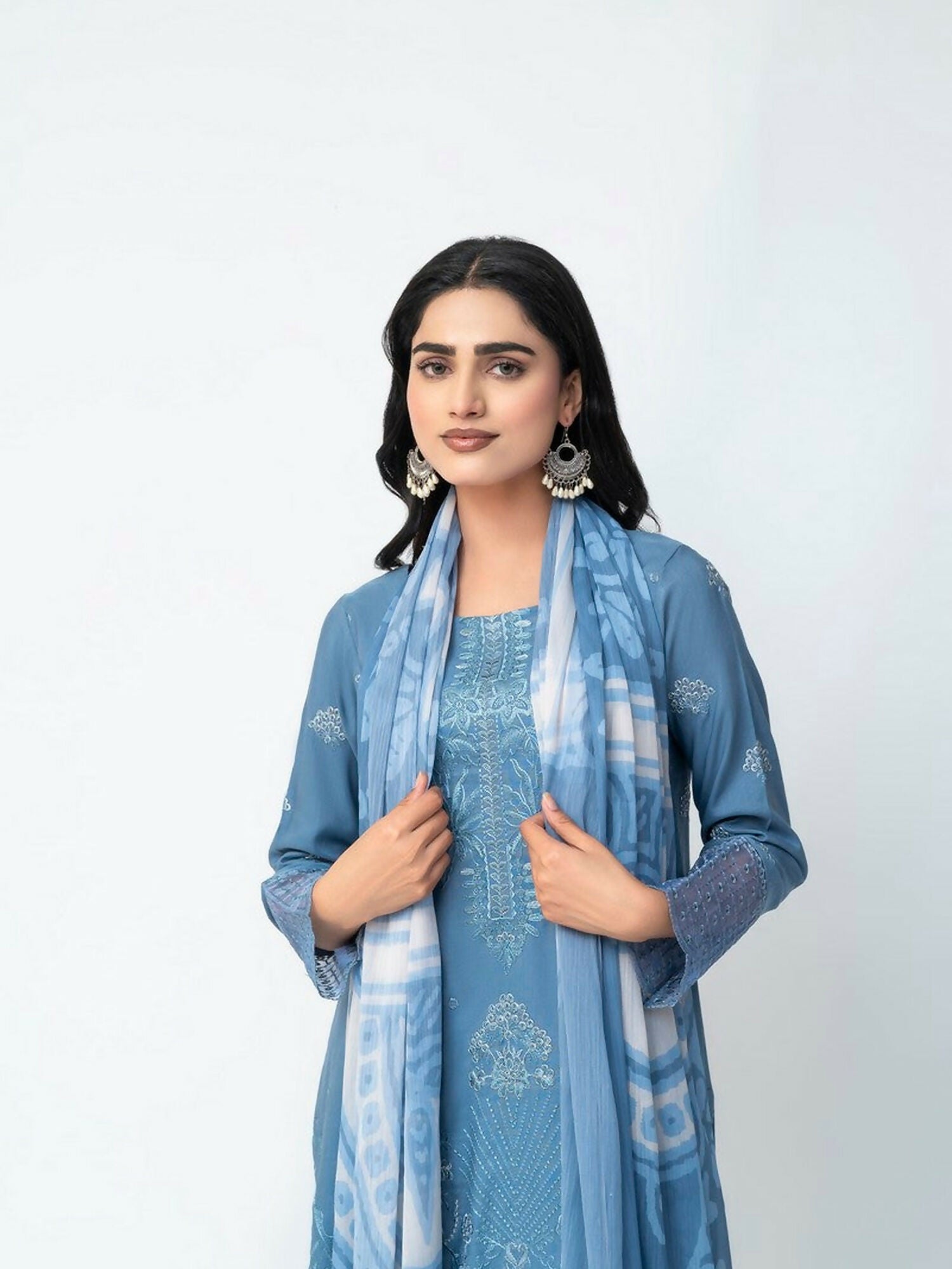 Imran Aftab Winter'25 Khaddar Embroidered Stitched 3-Piece Suit-IAKC-UF-23