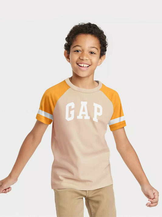 Jupiter Kid's Raglan Contrast Sleeves Tee Shirt-13801