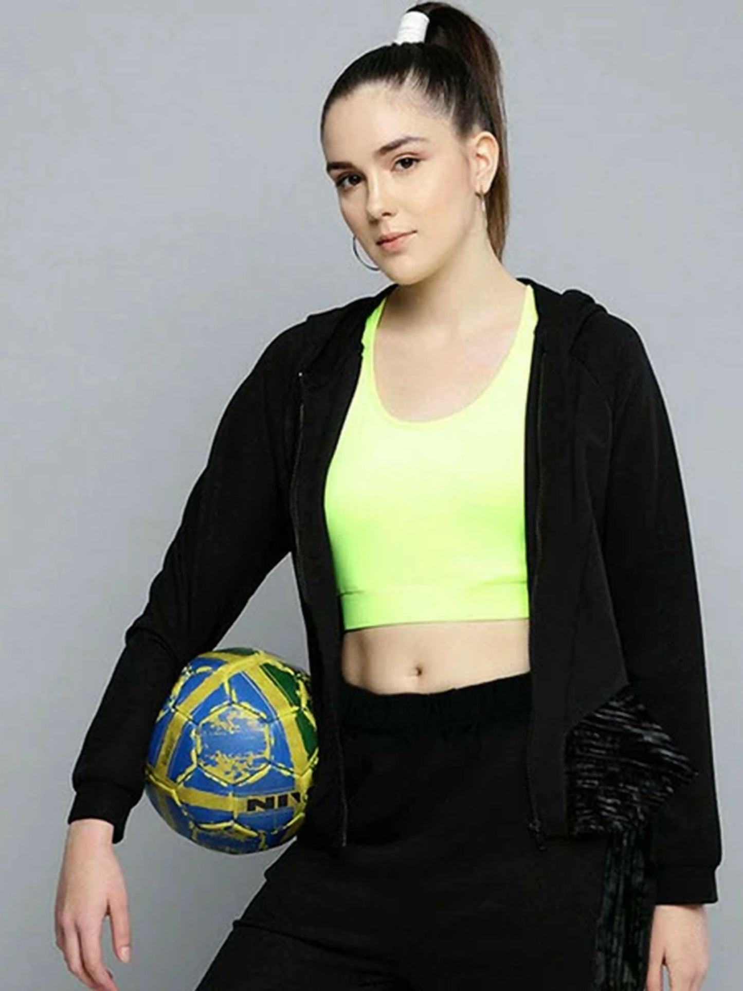 Black Funky's Plain Essential Black Fashion Jacket-10391