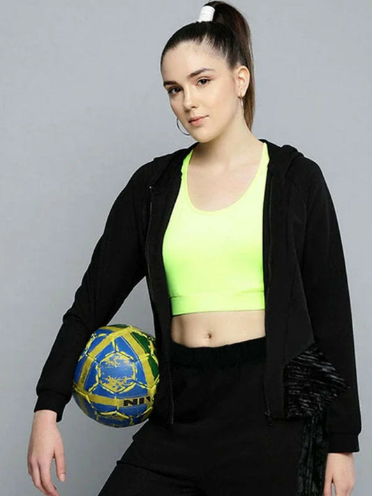Black Funky's Plain Essential Black Fashion Jacket-10391