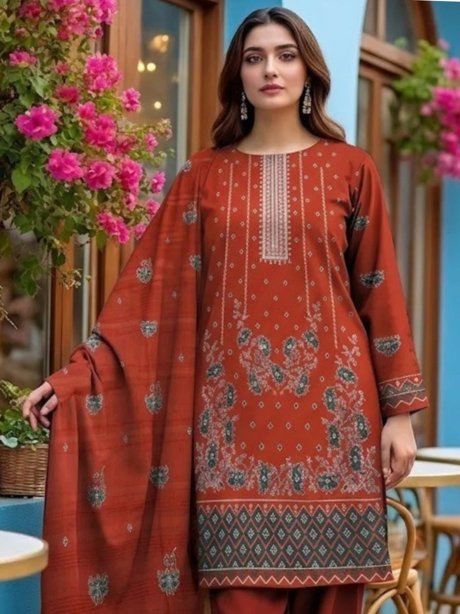 Bin Shaukat R Shine Vol 70 Bana Dora Lawn Embroidered Unstitched 3-Piece Suit