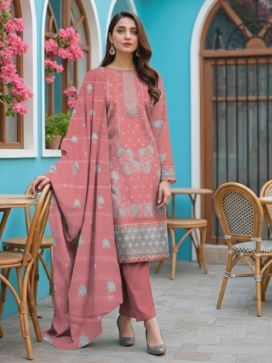 Bin Shaukat R Shine Vol 70 Bana Dora Lawn Embroidered Unstitched 3-Piece Suit