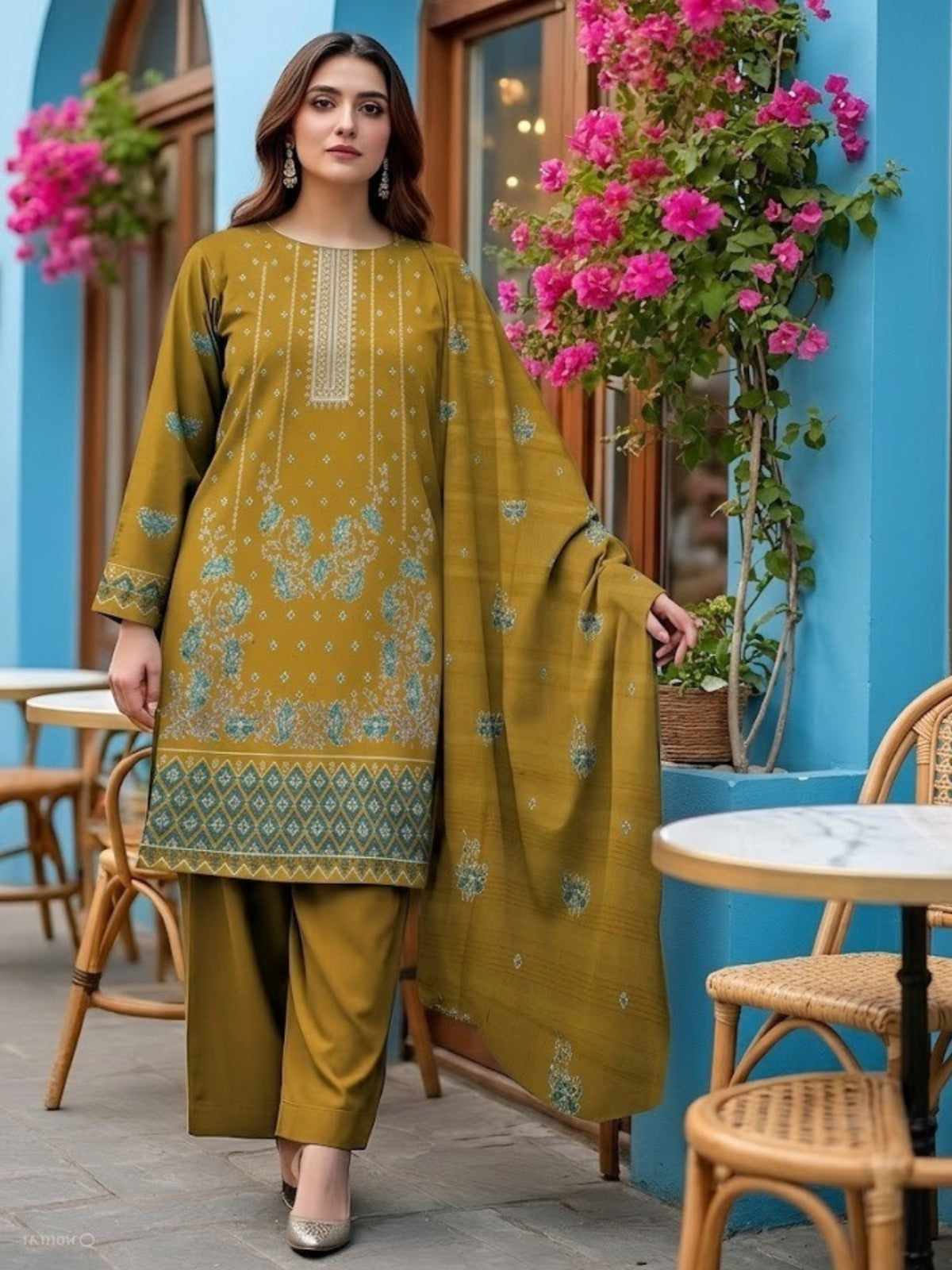 Bin Shaukat R Shine Vol 70 Bana Dora Lawn Embroidered Unstitched 3-Piece Suit