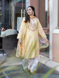 Yellow -Tawakal Closet Cotton Embroidered Stitched 3-Piece Suit-Lemon Blossom-TW4564