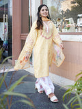 Yellow -Tawakal Closet Cotton Embroidered Stitched 3-Piece Suit-Lemon Blossom-TW4564