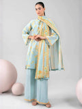 Blue-Nishat Lawn Printed Unstitched 3-Piece Suit-42602343