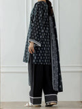 Black -Orient Lawn Printed Unstitched 3-Piece Suit-OTL-25-030