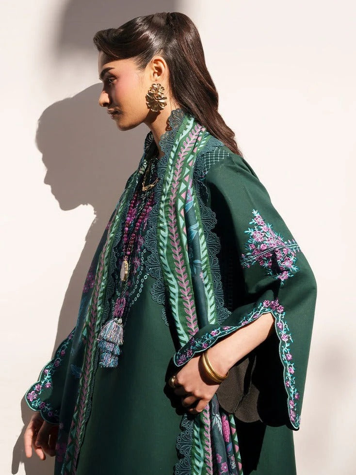 Mahnur Fiona Lawn'26 Embroidered Stitched 3-Piece Suit-F-08