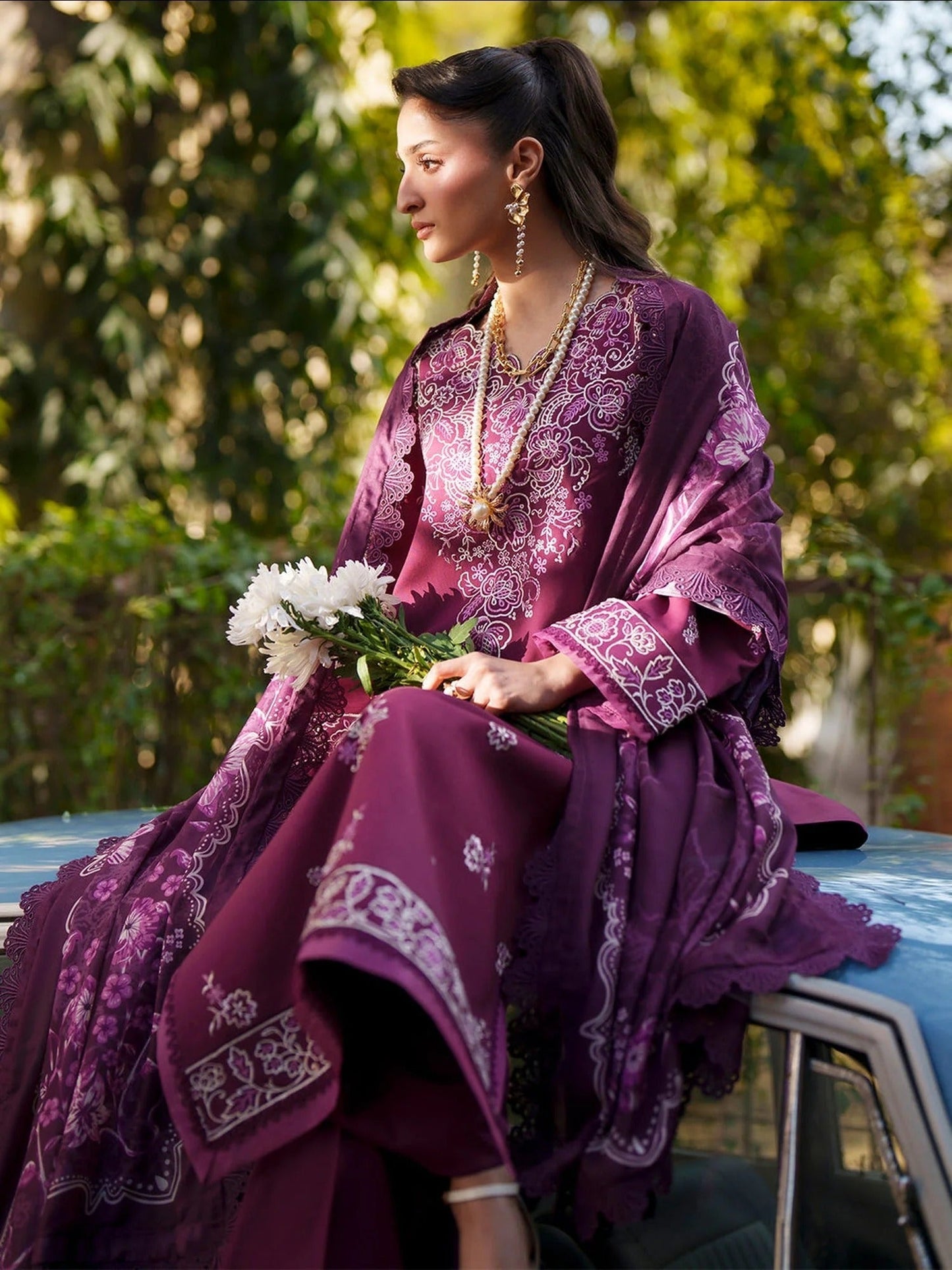 Mahnur Fiona Lawn'26 Embroidered Stitched 3-Piece Suit-F-10
