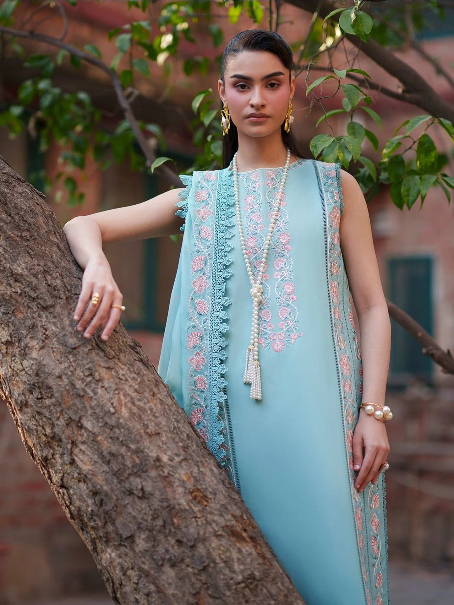 Mahnur Fiona Lawn'26 Embroidered Stitched 3-Piece Suit-F-12
