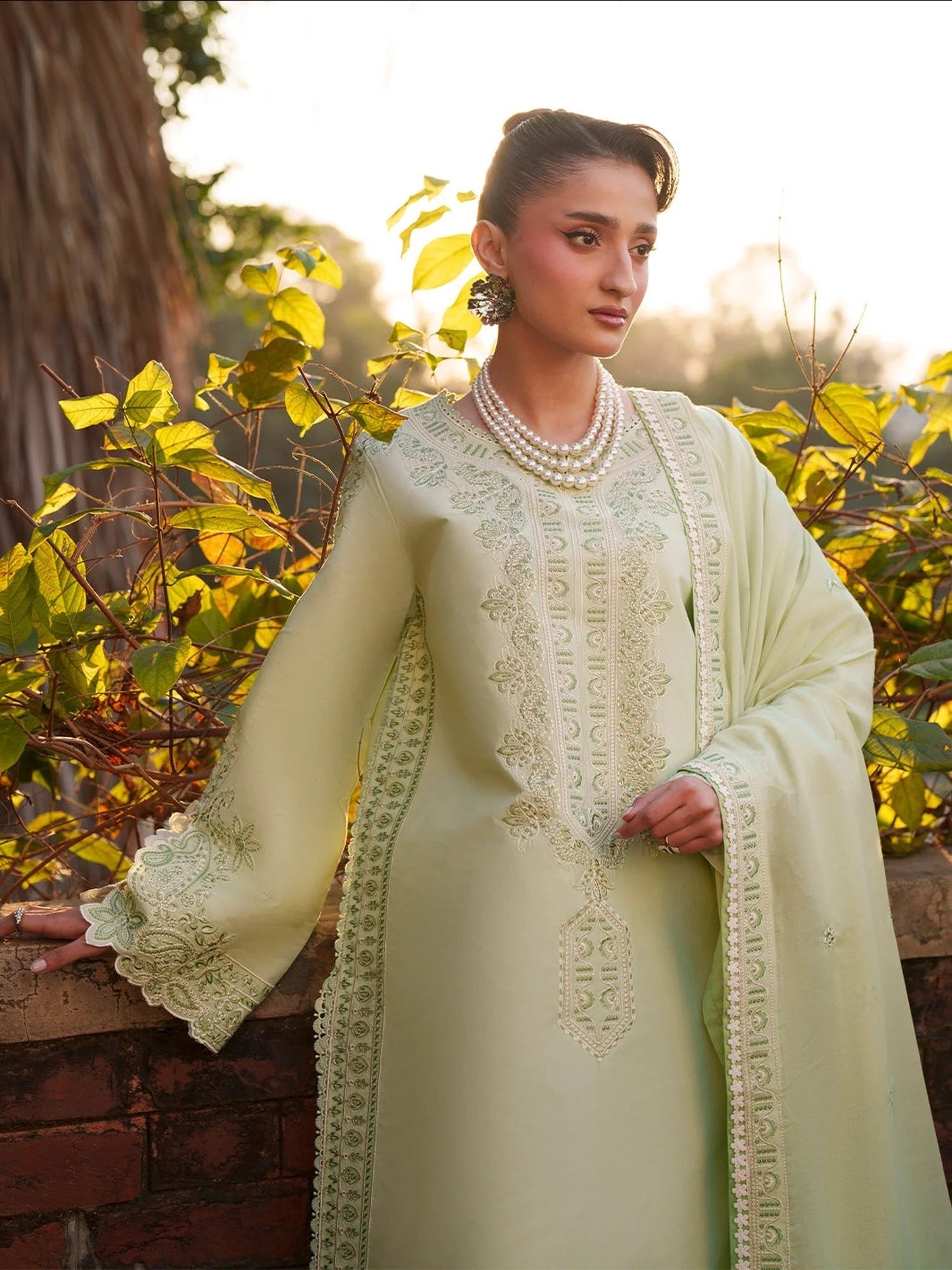 Mahnur Fiona Lawn'26 Embroidered Stitched 3-Piece Suit-F-14