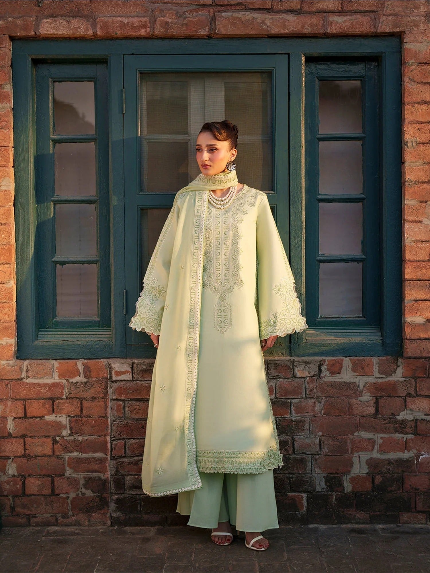 Mahnur Fiona Lawn'26 Embroidered Stitched 3-Piece Suit-F-14