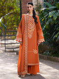 Orange-Mahnur Fiona Lawn'26 Embroidered Stitched 3-Piece Suit-F-02