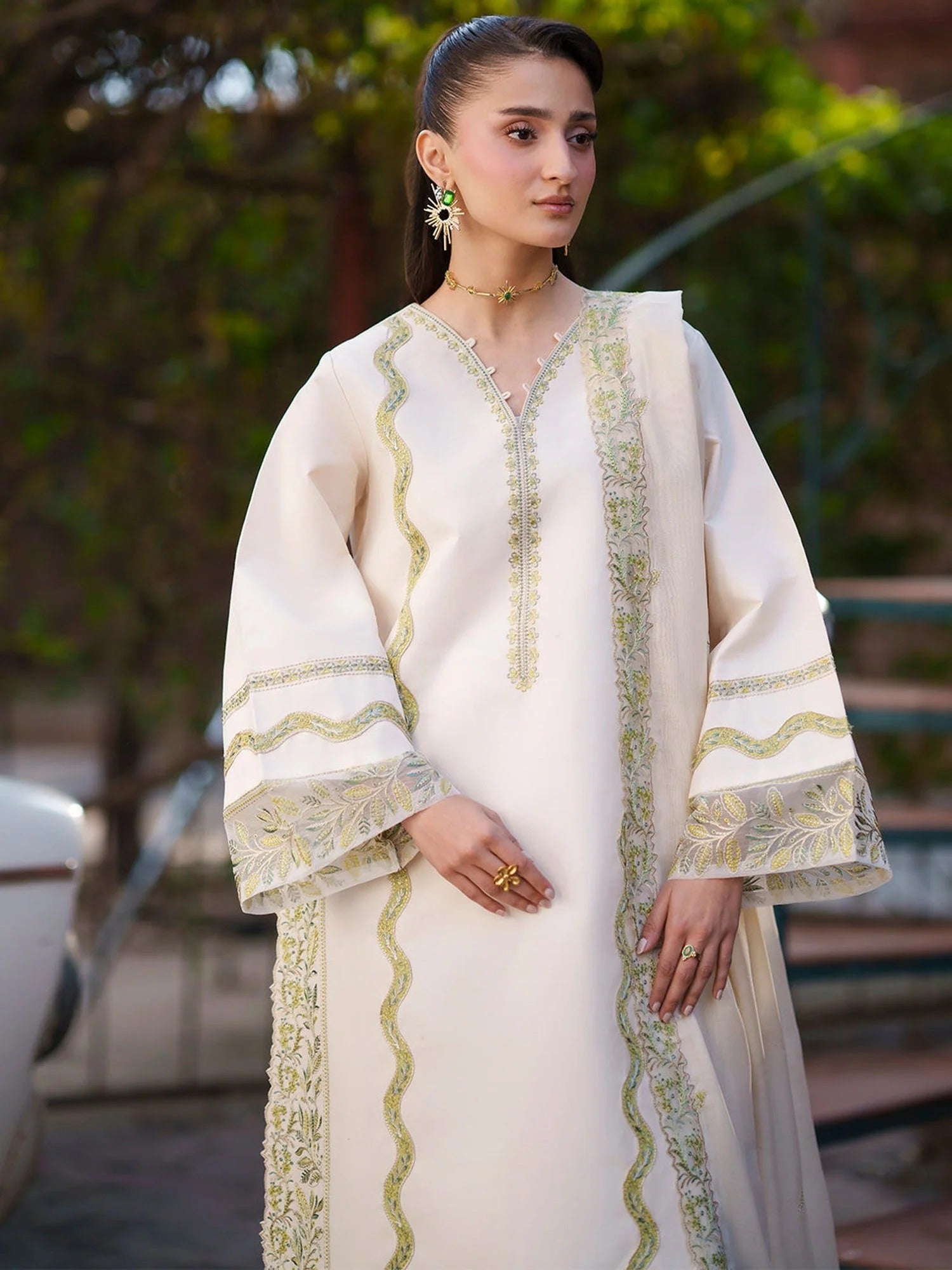 Mahnur Fiona Lawn'26 Embroidered Stitched 3-Piece Suit-F-03