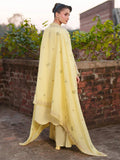 Yellow-Mahnur Fiona Lawn'26 Embroidered Stitched 3-Piece Suit-F-05