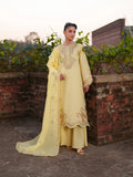 Yellow-Mahnur Fiona Lawn'26 Embroidered Stitched 3-Piece Suit-F-05