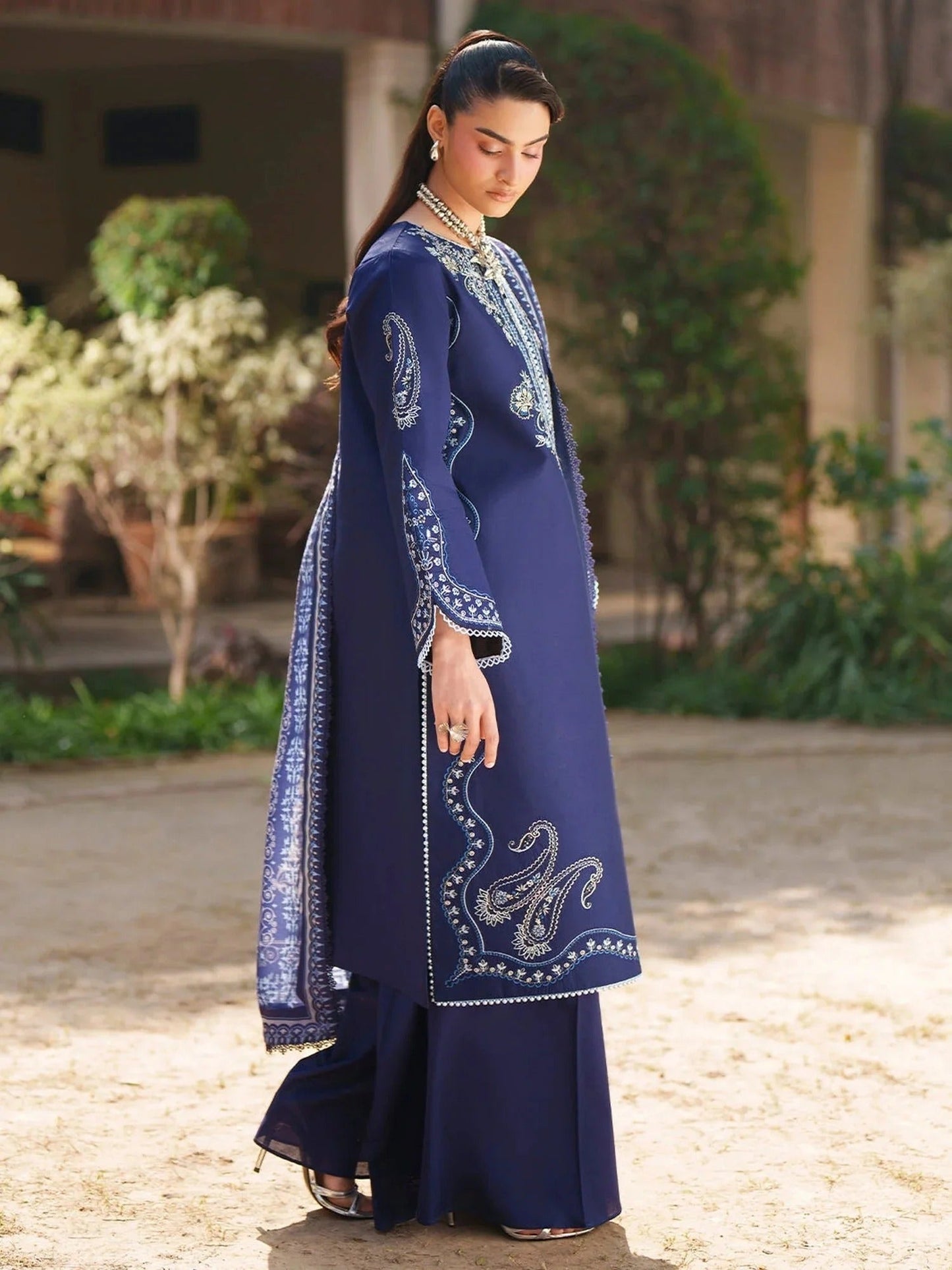Mahnur Fiona Lawn'26 Embroidered Stitched 3-Piece Suit-F-06