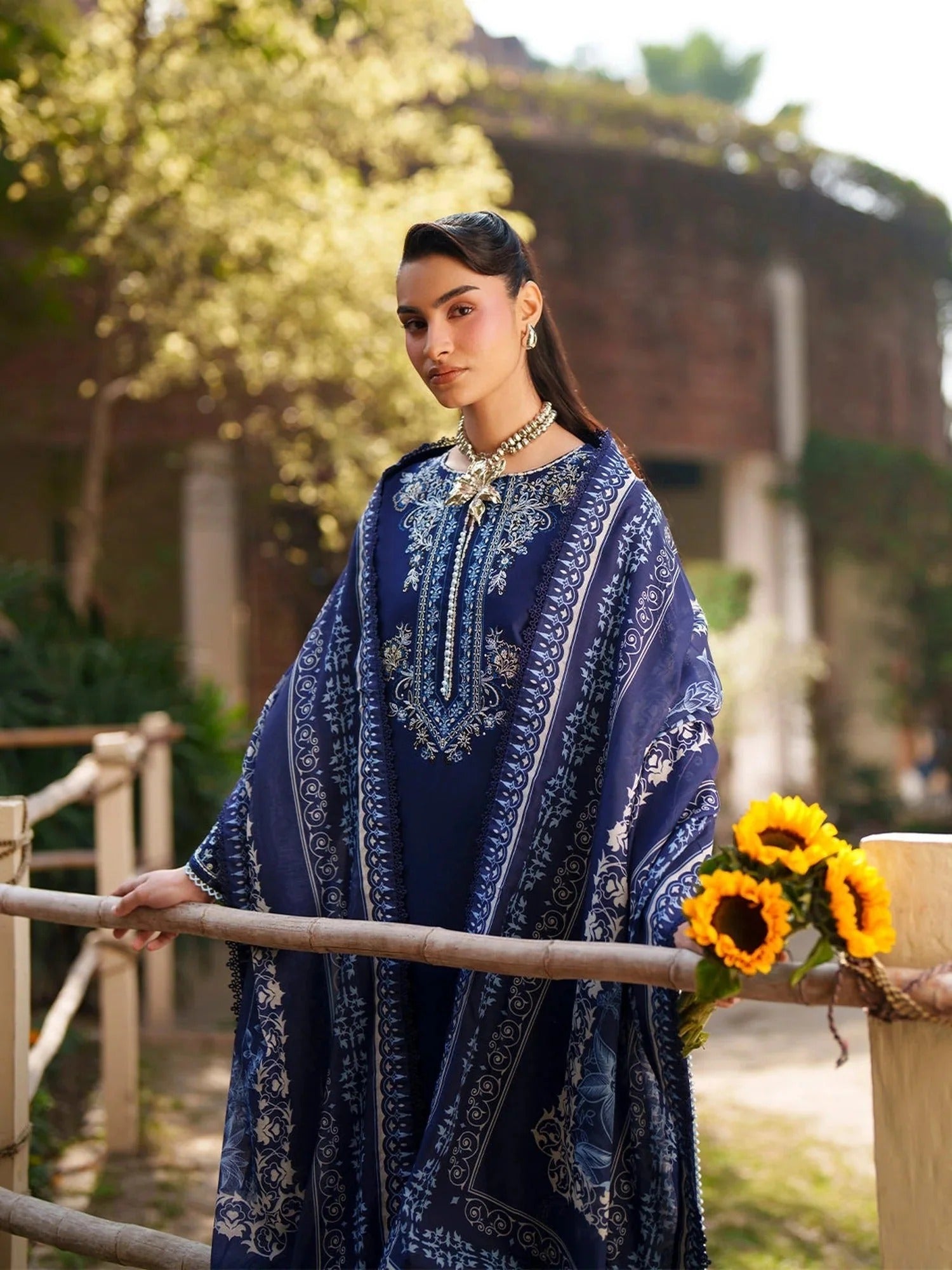 Mahnur Fiona Lawn'26 Embroidered Stitched 3-Piece Suit-F-06