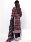 Black and Red-Khaadi Lawn Printed Unstitched 3-Piece Suit-SS2103B
