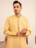 Yellow-Dot N Dot Andaaz Silk Kurta Pajama-Zaroon