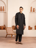 Black Dot N Dot Andaaz Silk Kurta Pajama-Fayaz