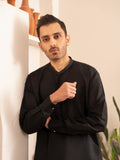 Black Dot N Dot Andaaz Silk Kurta Pajama-Fayaz