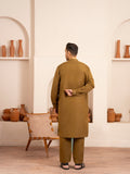 Brown-Dot N Dot Andaaz Silk Kurta Pajama-Kasim