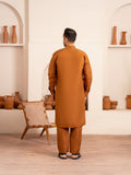 Orange-Dot N Dot Andaaz Silk Kurta Pajama-Sadik