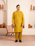 Yellow-Dot N Dot Andaaz Silk Kurta Pajama-Tariq