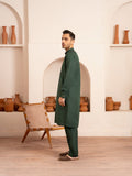 Green-Dot N Dot Andaaz Silk Kurta Pajama-Basil