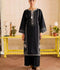 Khubsurat Libas Linen Embroidered Stitched 2-Piece Suit-Black Elaf