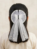White Glitter Jewellery Butterfly Hair Bow