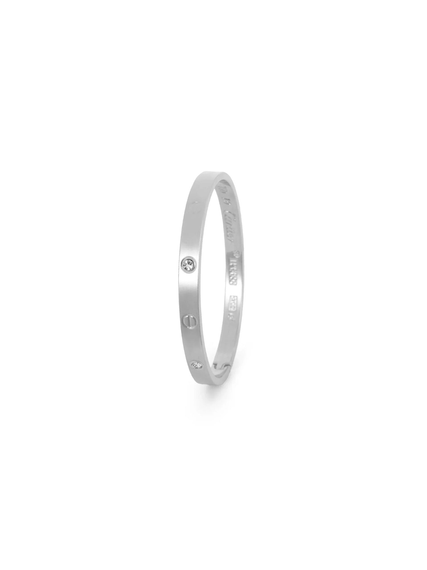 Silver-Loyalies Openable Bangle-FS-SLV-006