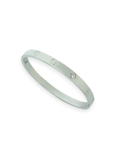 Silver-Loyalies Openable Bangle-FS-SLV-006
