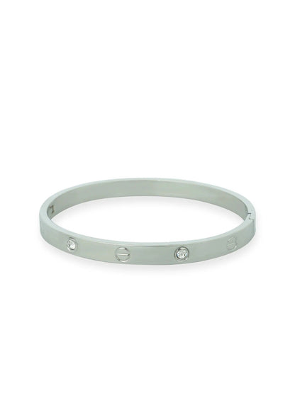 Silver-Loyalies Openable Bangle-FS-SLV-006