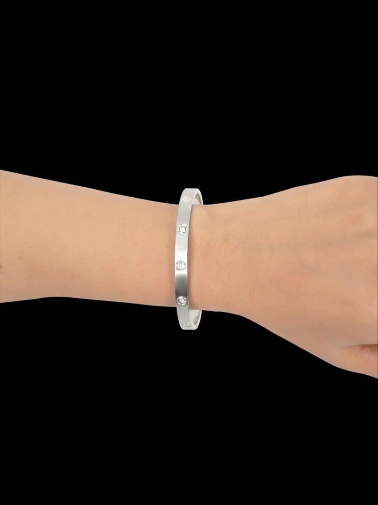 Silver-Loyalies Openable Bangle-FS-SLV-006