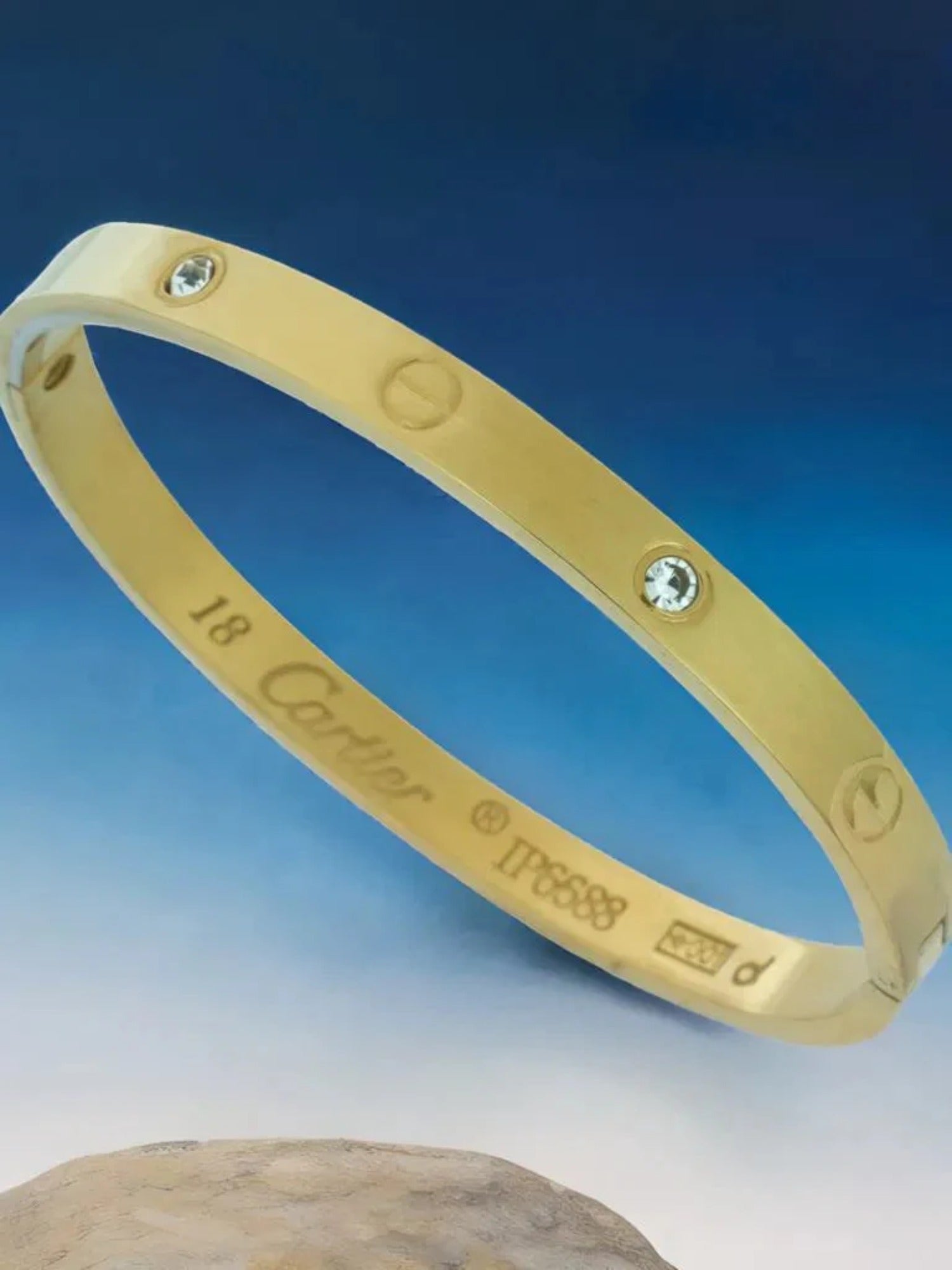 Golden-Loyalies Openable Bangle-EL-GLD-005