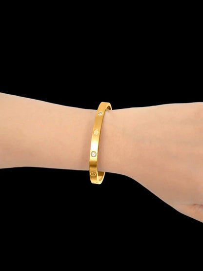 Golden-Loyalies Openable Bangle-EL-GLD-005
