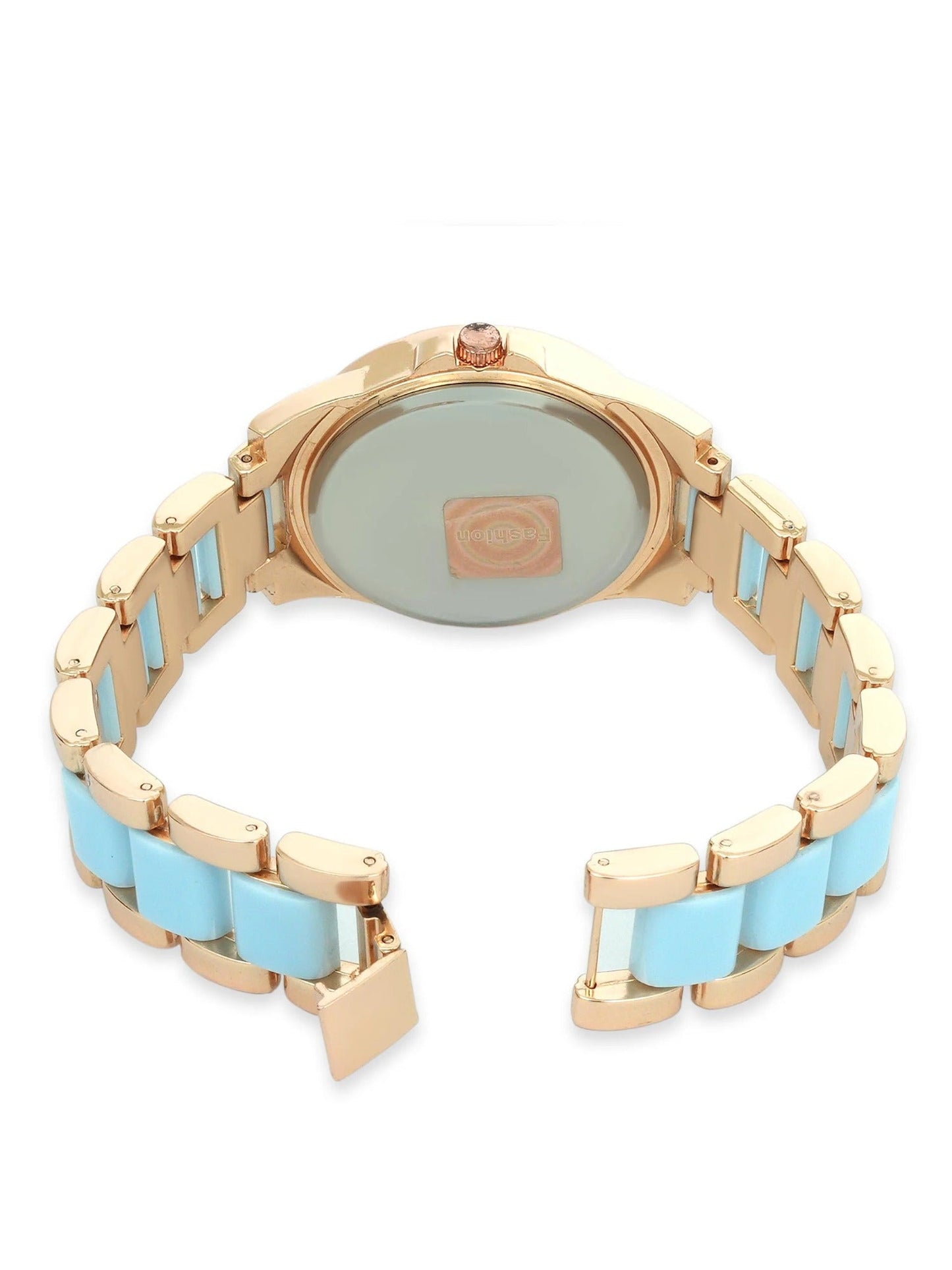 Blue and rose gold-Loyalies Wrist Watch-WT-BLU-003
