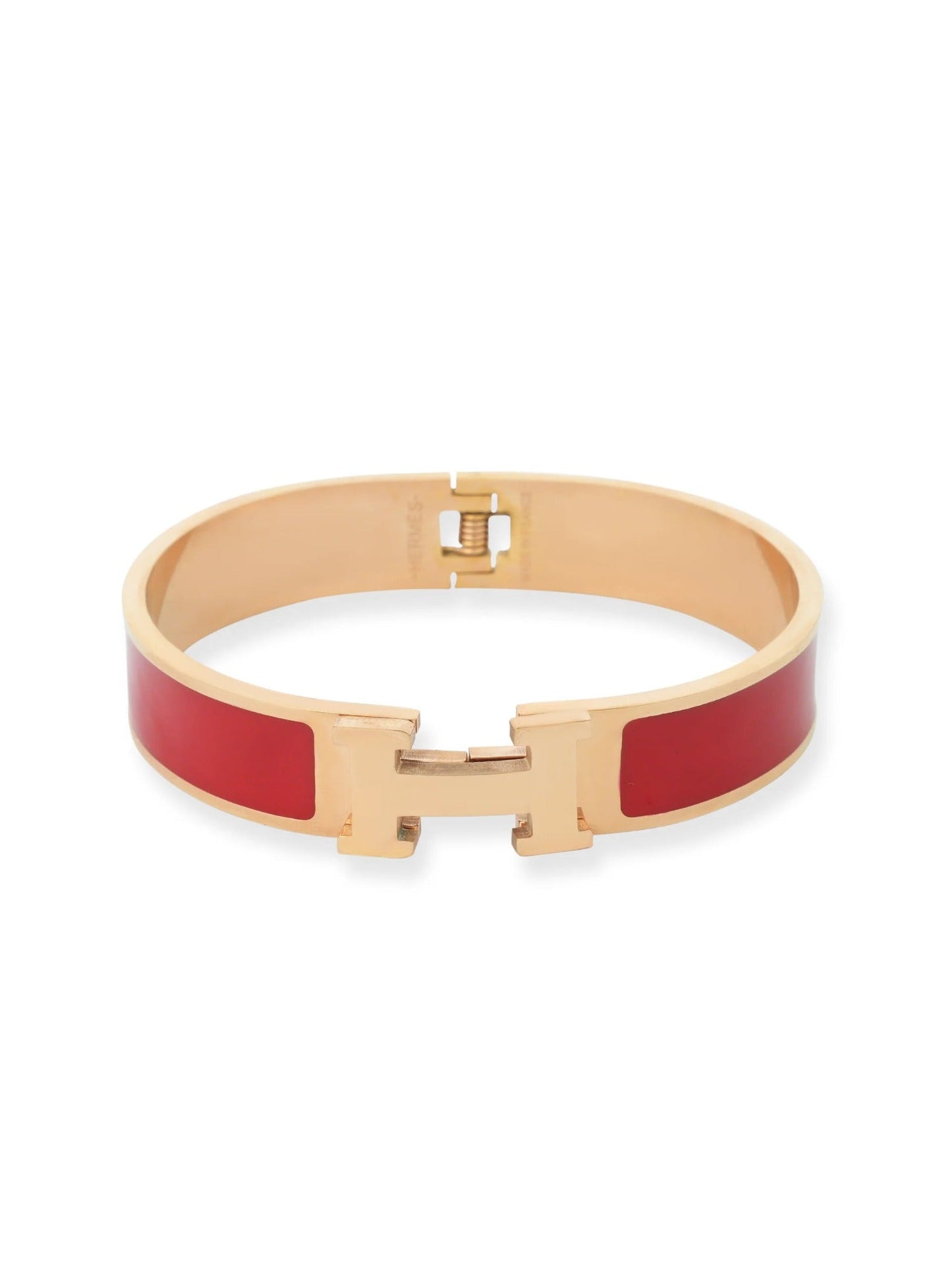 Red and Rose Gold-Loyalies Hermes Style Bracelet-HS-RED-004