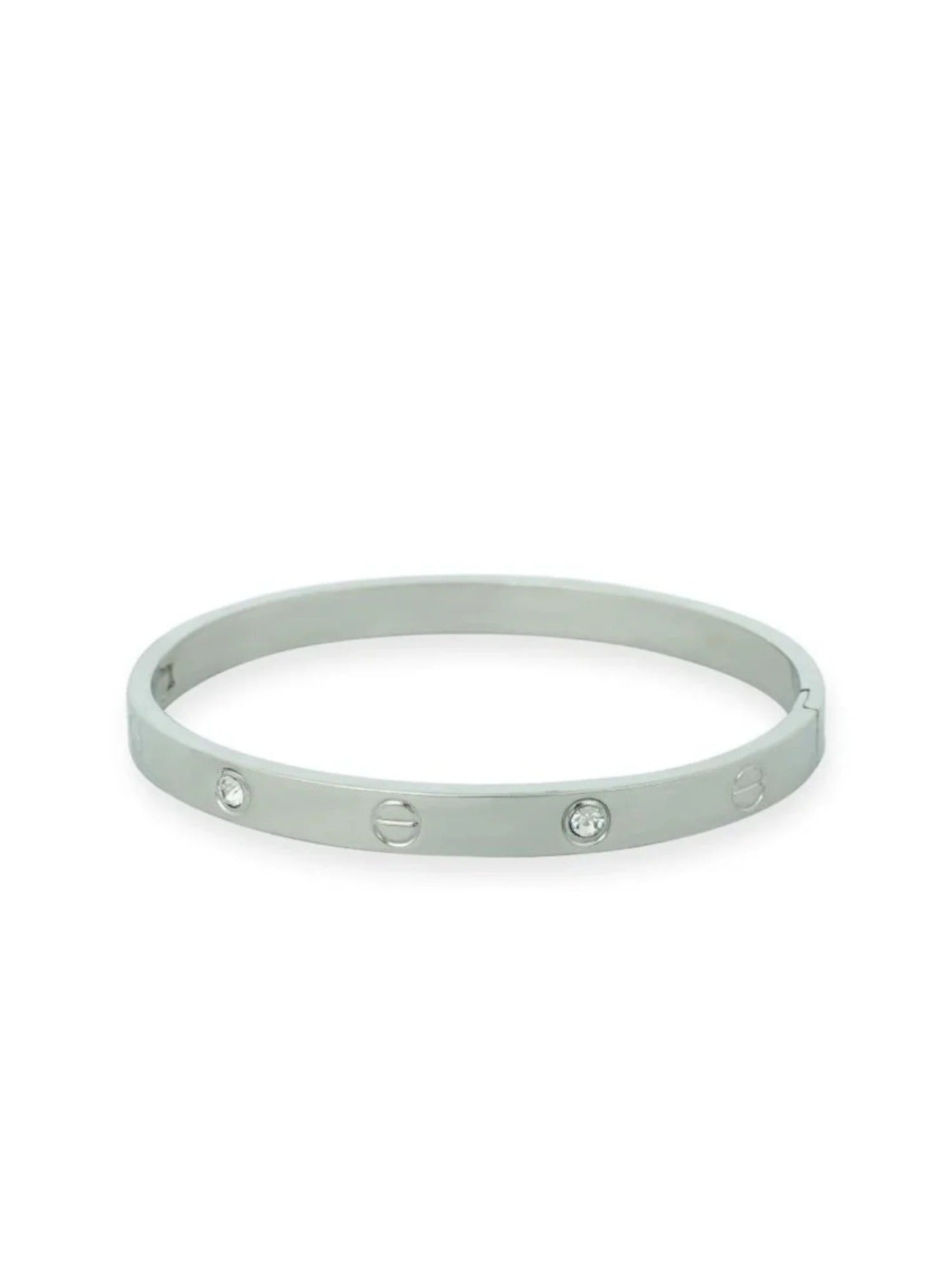 Silver-Loyalies Openable Bangle-FS-SLV-006