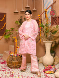 Pink-Ruby's Couture Organza Embroidered Stitched 4-Piece Suit-Sehar