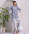 Ruby's Couture Raw Silk Printed Stitched 3-Piece Suit-Leela