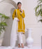 Ruby's Couture Cotton Silk Stitched 3-Piece Suit-Sunflower