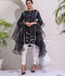 Ruby's Couture Cotton Silk Stitched 3-Piece Suit-Alene Black