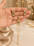 Gold Durwaj's Necklace Set-DW-103