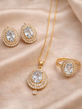 Golden Durwaj's Necklace Set-DW-096