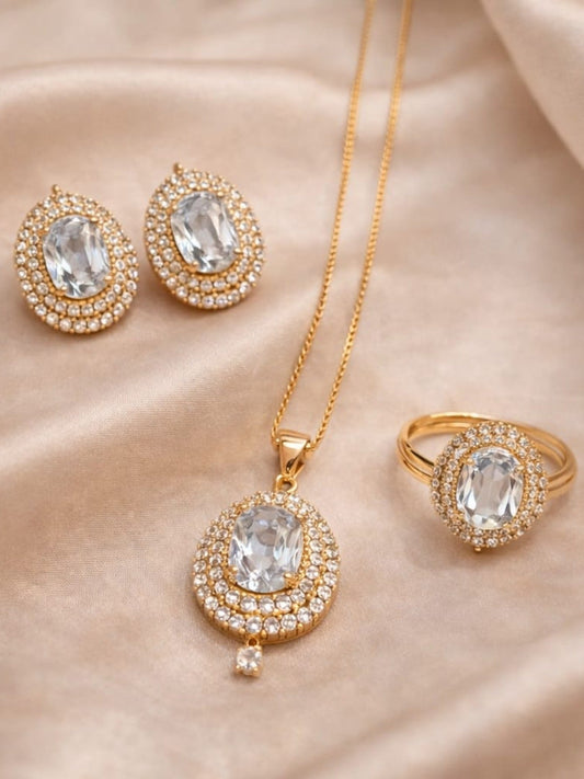 Golden Durwaj's Necklace Set-DW-096